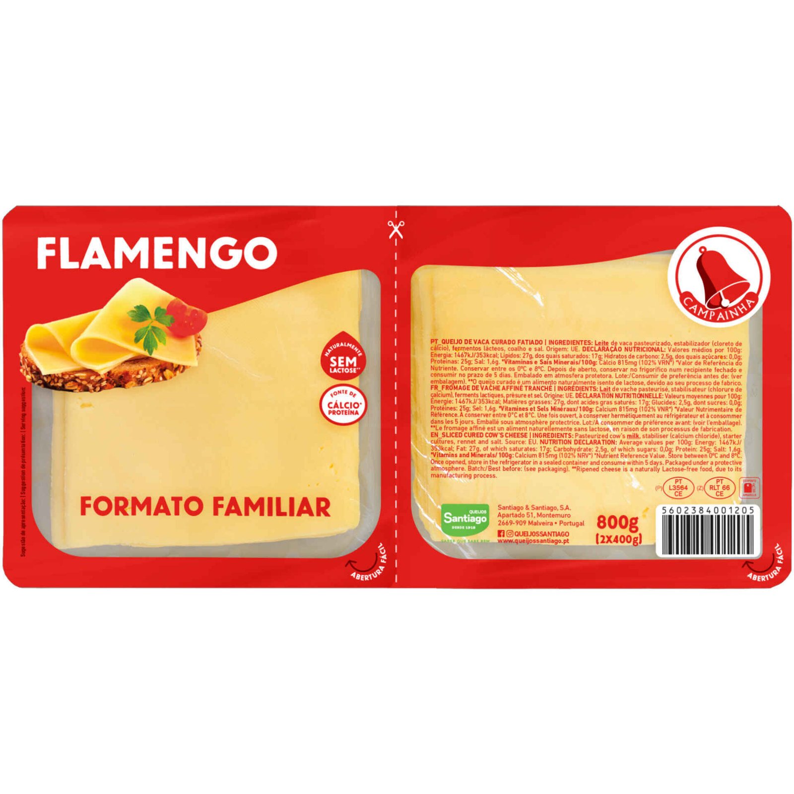 6419166-topshot.jpg Queijo Flamengo Fatiado Campainha - Image 1