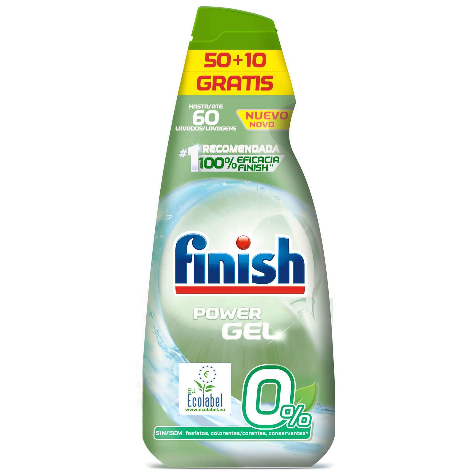 7074059-frente.jpg Detergente Máquina Loiça Power Gel 0% Finish - Image 1