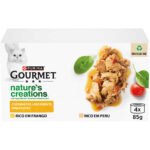 Comida Húmida para Gato Adulto Frango Lata Purina Gourmet Nature