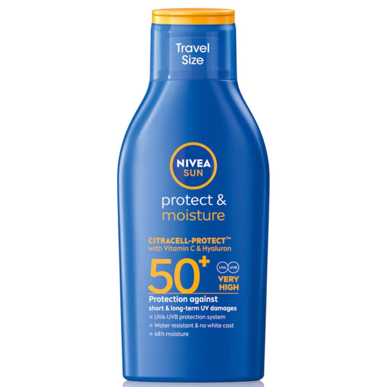 7375218-frente.jpg Protetor Solar Loção Protect & Moisture FPS 50+ Nivea Sun - Image 1
