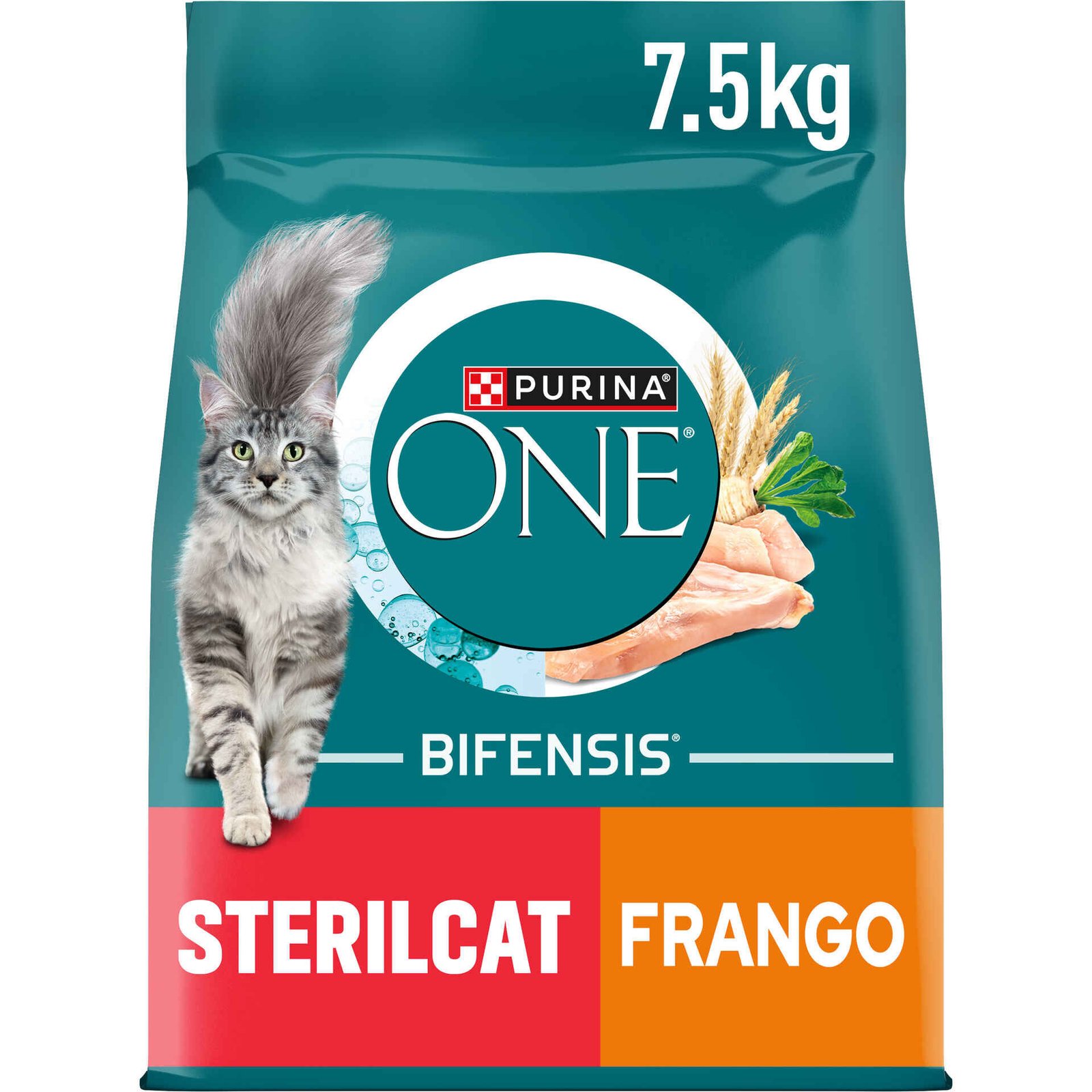 8297357-frente.jpg Ração para Gato Adulto Esterilizado Frango Purina One - Image 1