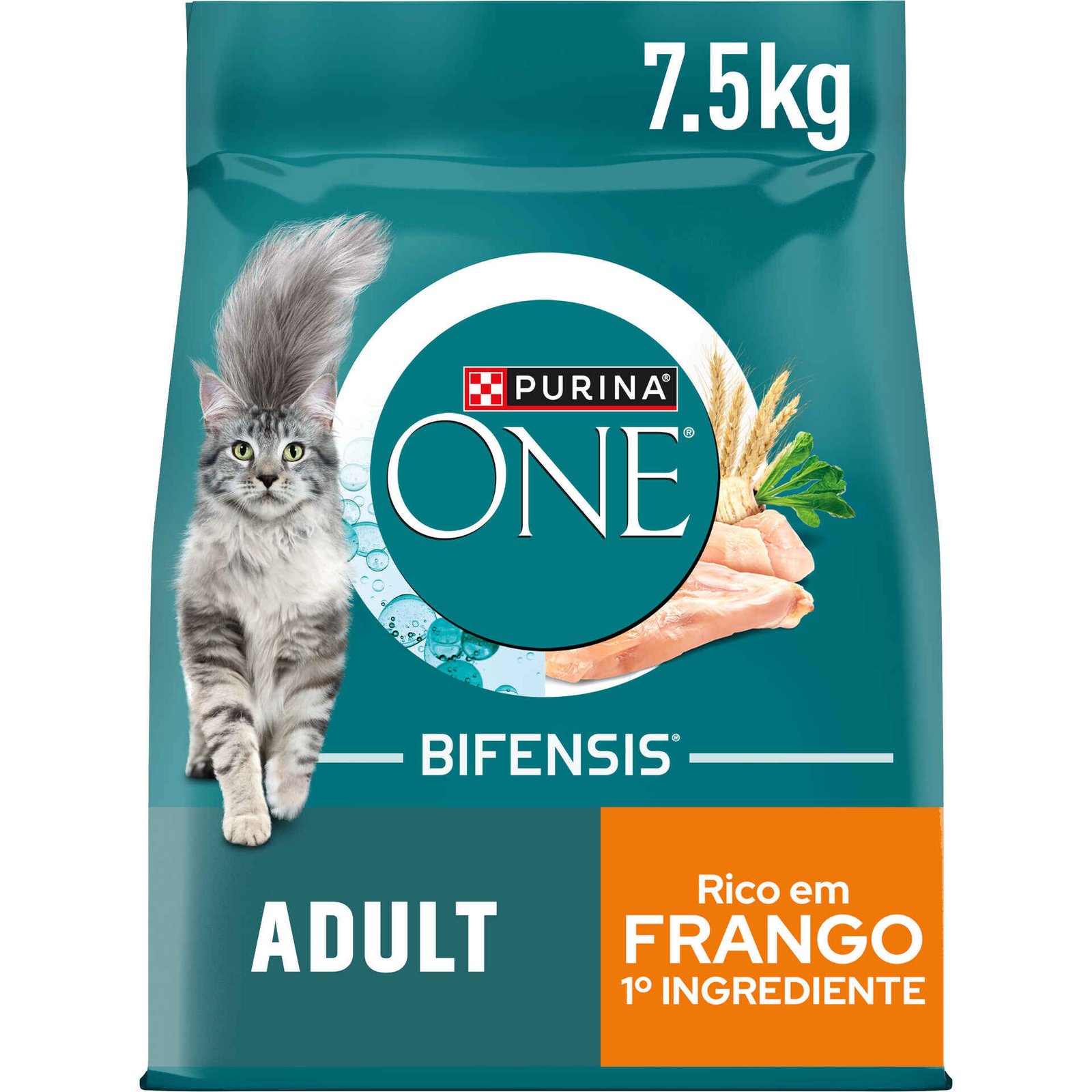 8297358-frente.jpg Ração para Gato Adulto Frango Purina One - Image 1