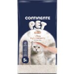 Areia Ultra Aglomerante Perfumado Talco Continente Pet Premium