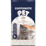 Areia Ultra Aglomerante Carvão Continente Pet Premium
